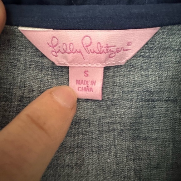 Lilly Pulitzer Pullover V-Neck Cotton Deep Slit Tunic / small - Picture 3 of 9